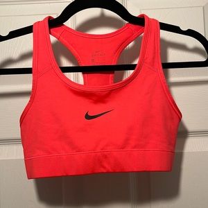 Nike hot pink, Dri-Fit, unlined sports bra- size S